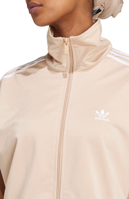 Adidas Originals Adidas Adicolor Firebird Recycled Polyester Track Jacket In Magic Beige
