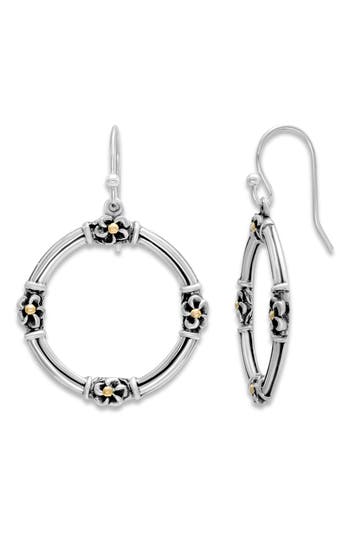 Samuel B. Round Drop Earrings In Silver And Gold