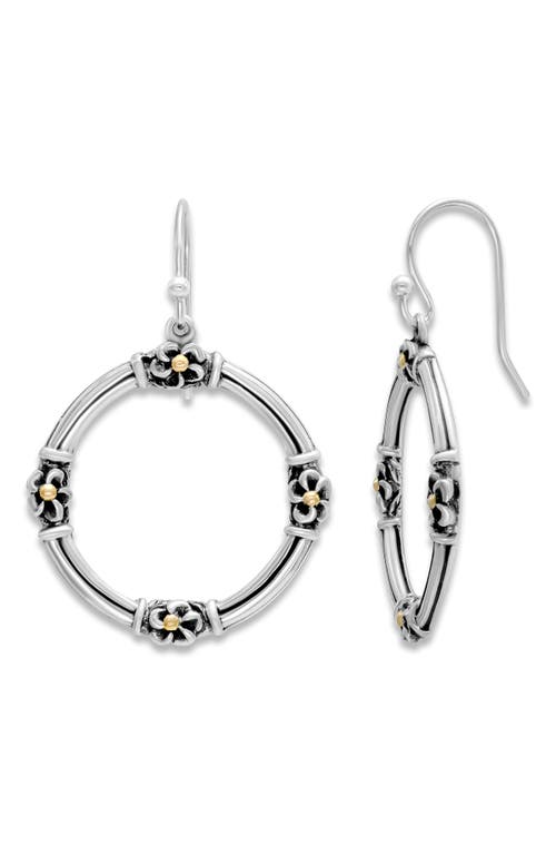 Samuel B. Round Drop Earrings In Silver And Gold