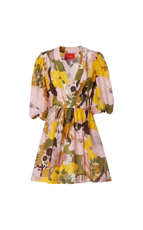 La Doublej Margherita Dress In Big Flower Rose Pink