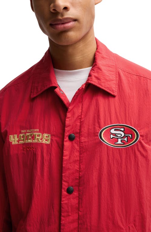 Shop Hugo Boss Boss X Nfl Otto Jacket In San Francisco 49ers