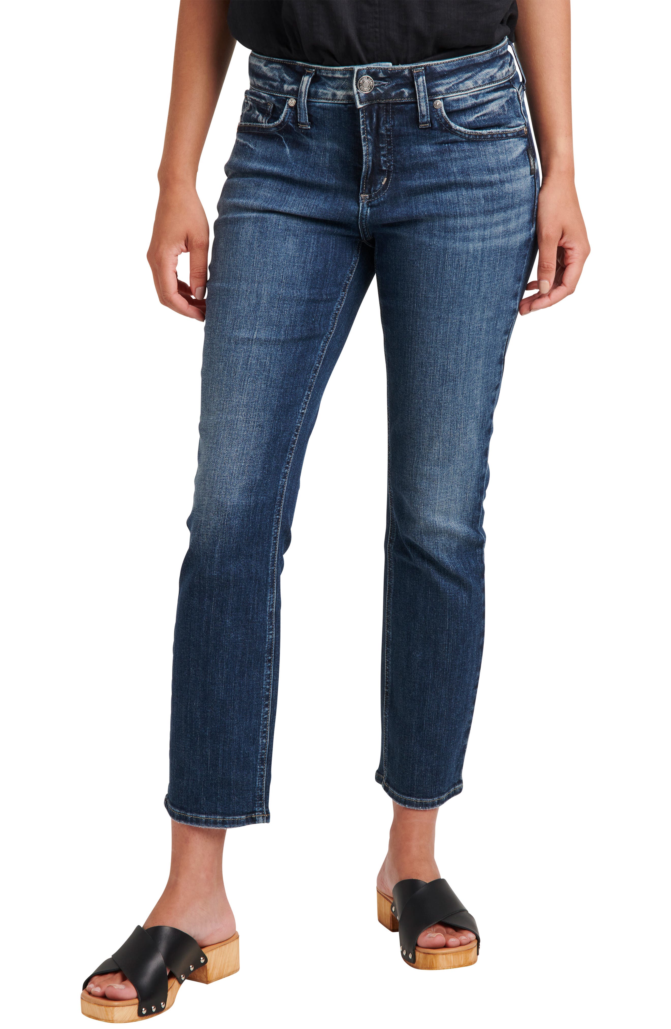 Elyse Straight Leg Crop Jeans | Nordstrom