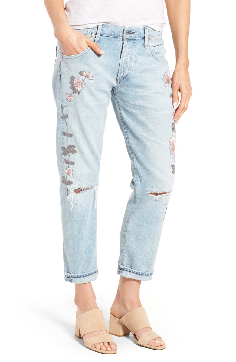 Citizens of Humanity Emerson Slim Boyfriend Jeans (Distressed Rock on ...