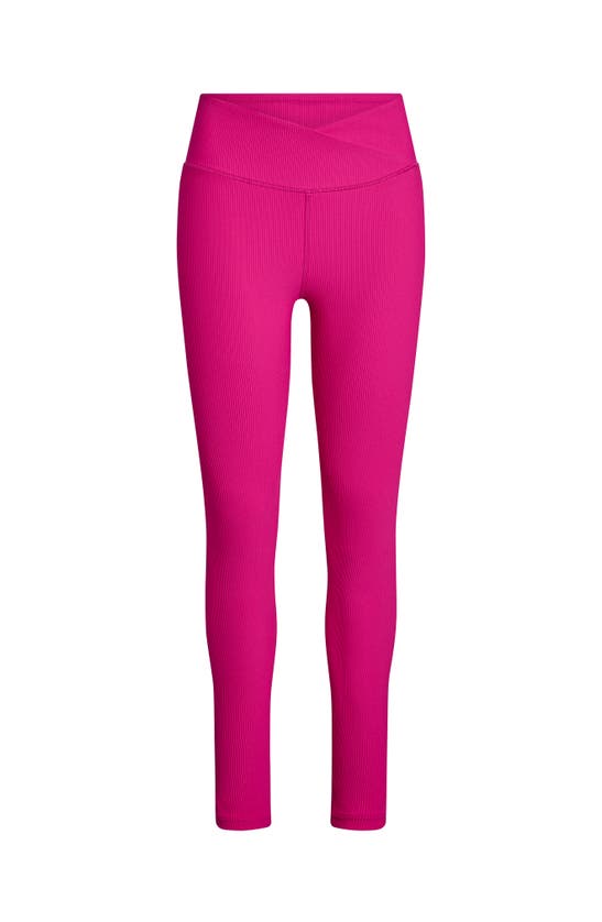 Shop Electric Yoga Rib Legging In Pink Yarrow