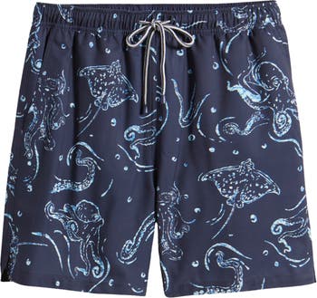 Maxx Flyfront Trunks - Octopus - Blue