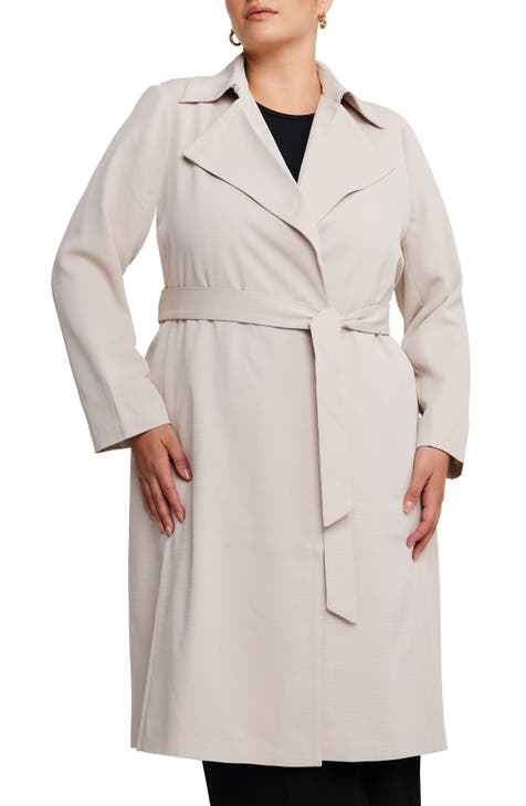 Plus-Size Women's Trench Coats, Jackets & Blazers