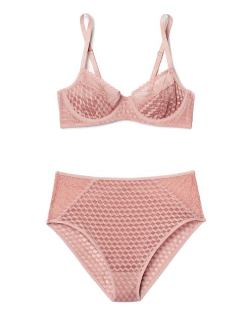 Naia Adaline Unlined Balconette Bra In Medium Beige