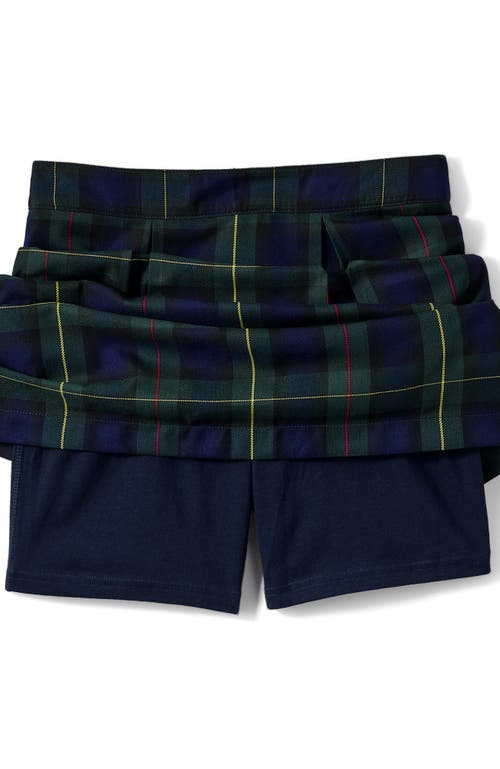 LANDS' END LANDS' END SCHOOL UNIFORM PLAID SKORT TOP OF KNEE