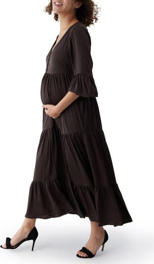 Tiered Maternity & Nursing Dress