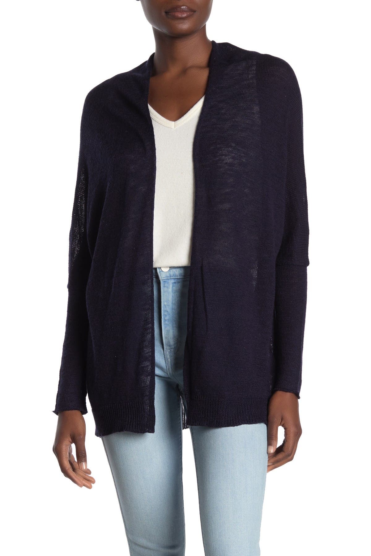 michael stars open front cardigan