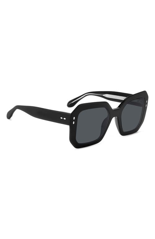 Isabel Marant 53mm Square Sunglasses In Black/grey