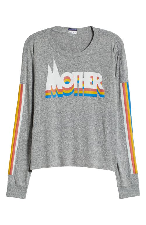 Shop Mother The Long Sleeve Slouchy Cutoff T-shirt In Mpm -  Prism