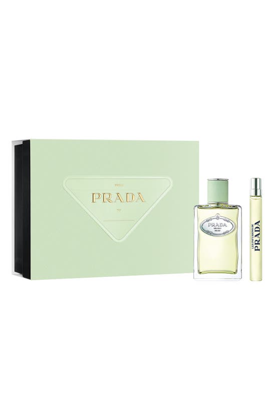 Prada Les Infusions Iris Eau De Parfum Set $215 Value In White