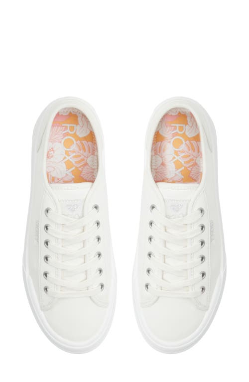 Roxy Women's Marina Lace-up Sneakers In White