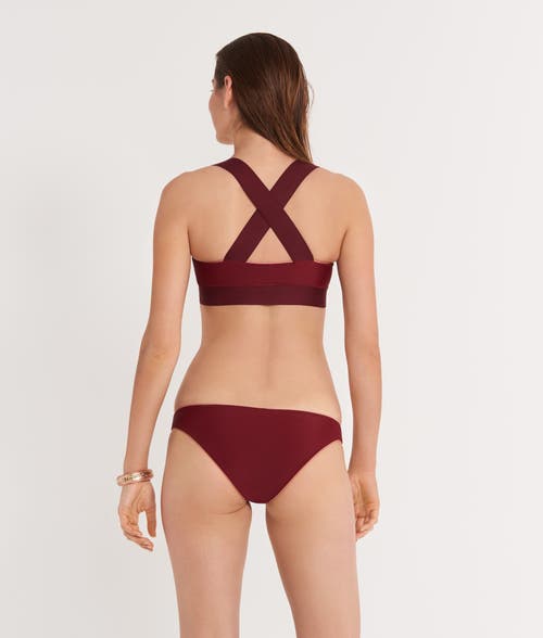 Ansea The Reversible Cheeky Bottom In Pink/maroon