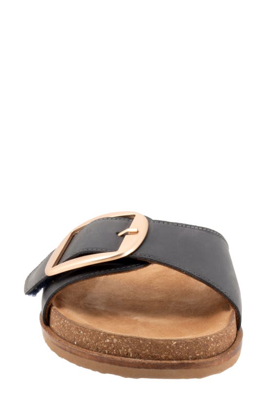 Softwalk Una Slide Sandal In Navy