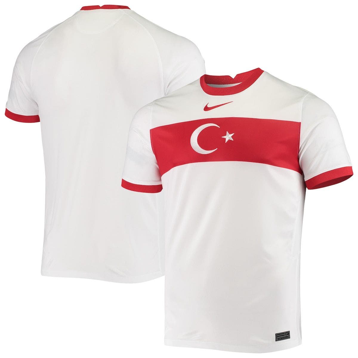 Nike Men's Nike White Turkey National Team 2020/21 Home Stadium Replica ...