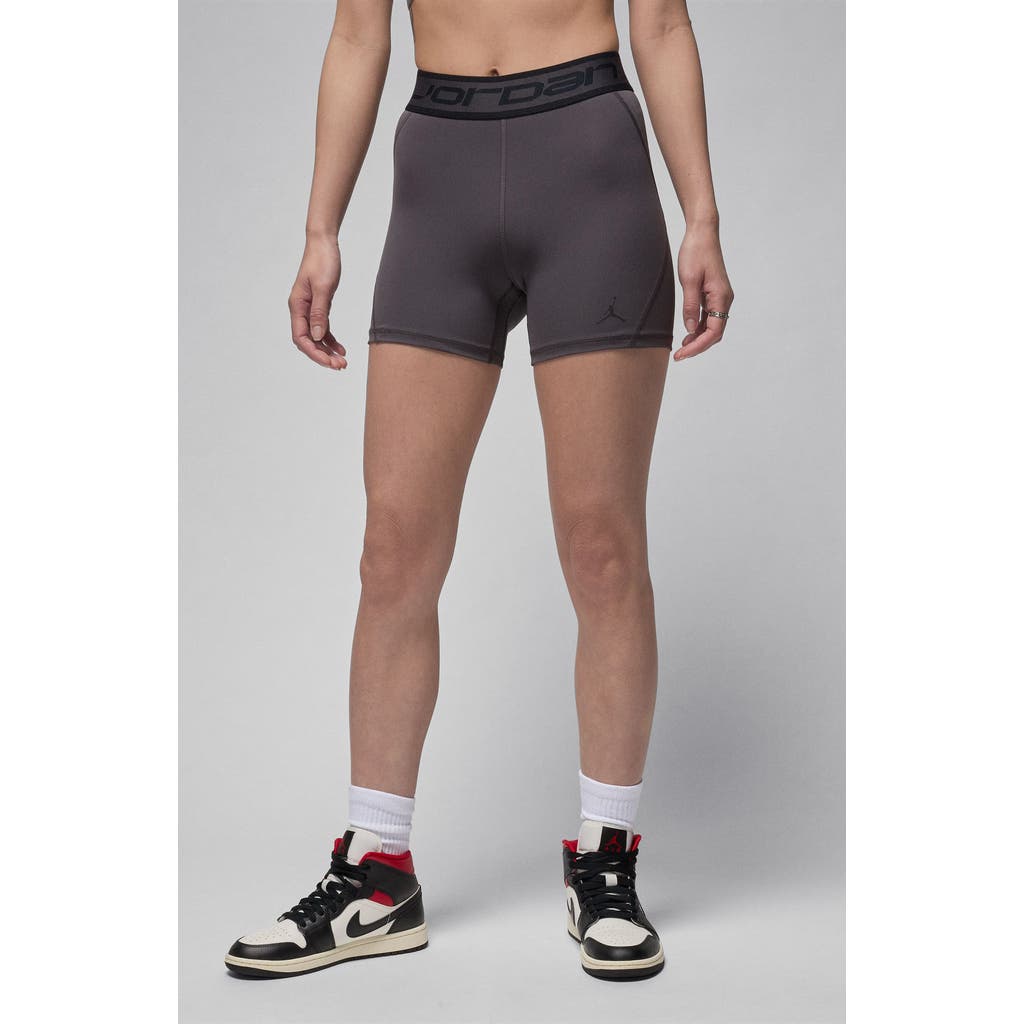 Jordan Women's Sport 5" Shorts In Thunder Grey/oil Grey