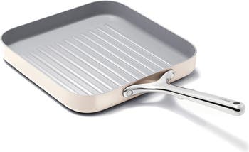 Caraway 11 Ceramic Nonstick Square Griddle in Cream