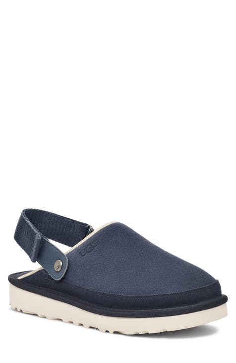 Navy hot sale clogs mules