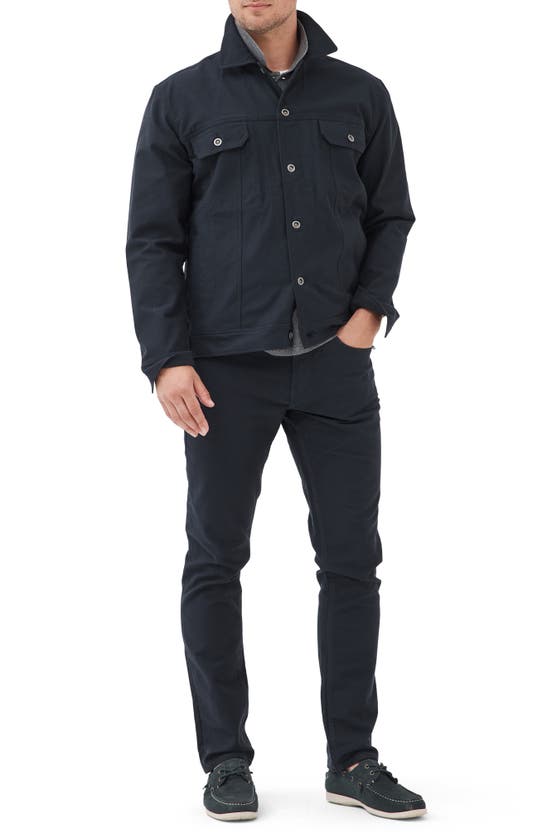 Rodd & Gunn Raymonds Gap Trucker Jacket In Midnight