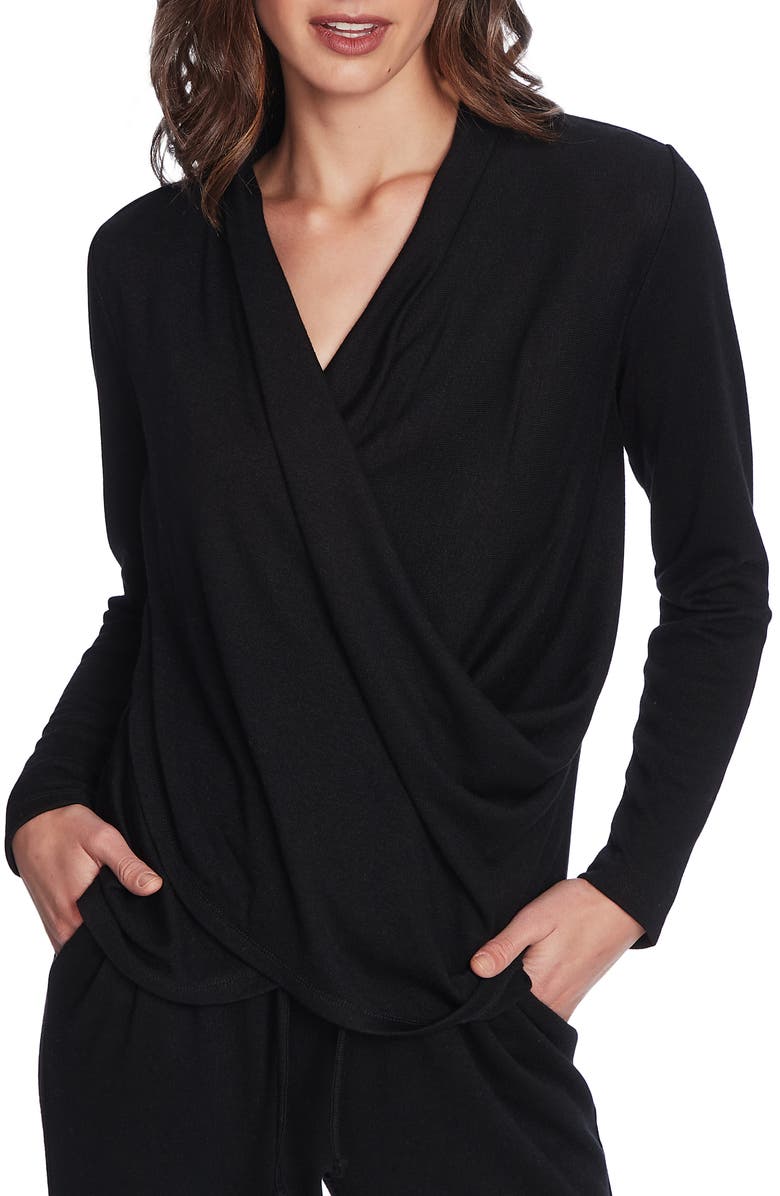 1.STATE Cozy Knit Top, Main, color, RICH BLACK