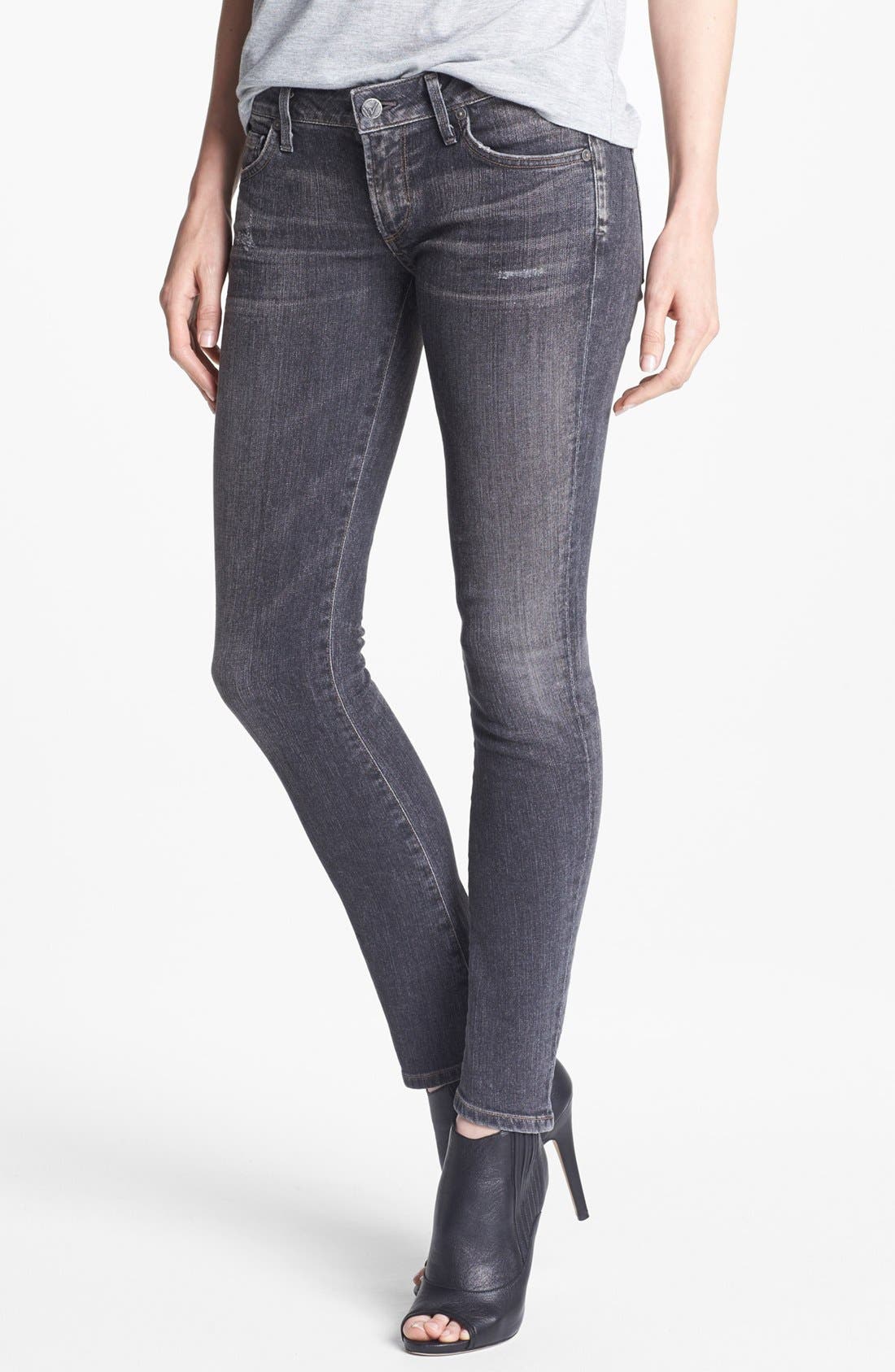 citizens of humanity racer low rise skinny jeans