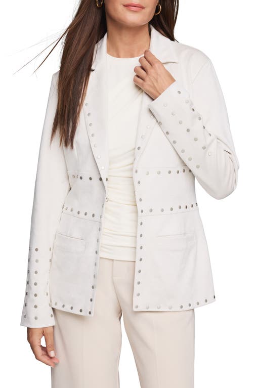 NIC+ZOE Statement Stud Detail Blazer in Powder 