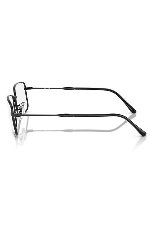 Ray Ban Ray-ban 54mm Irregular Optical Glasses In Black