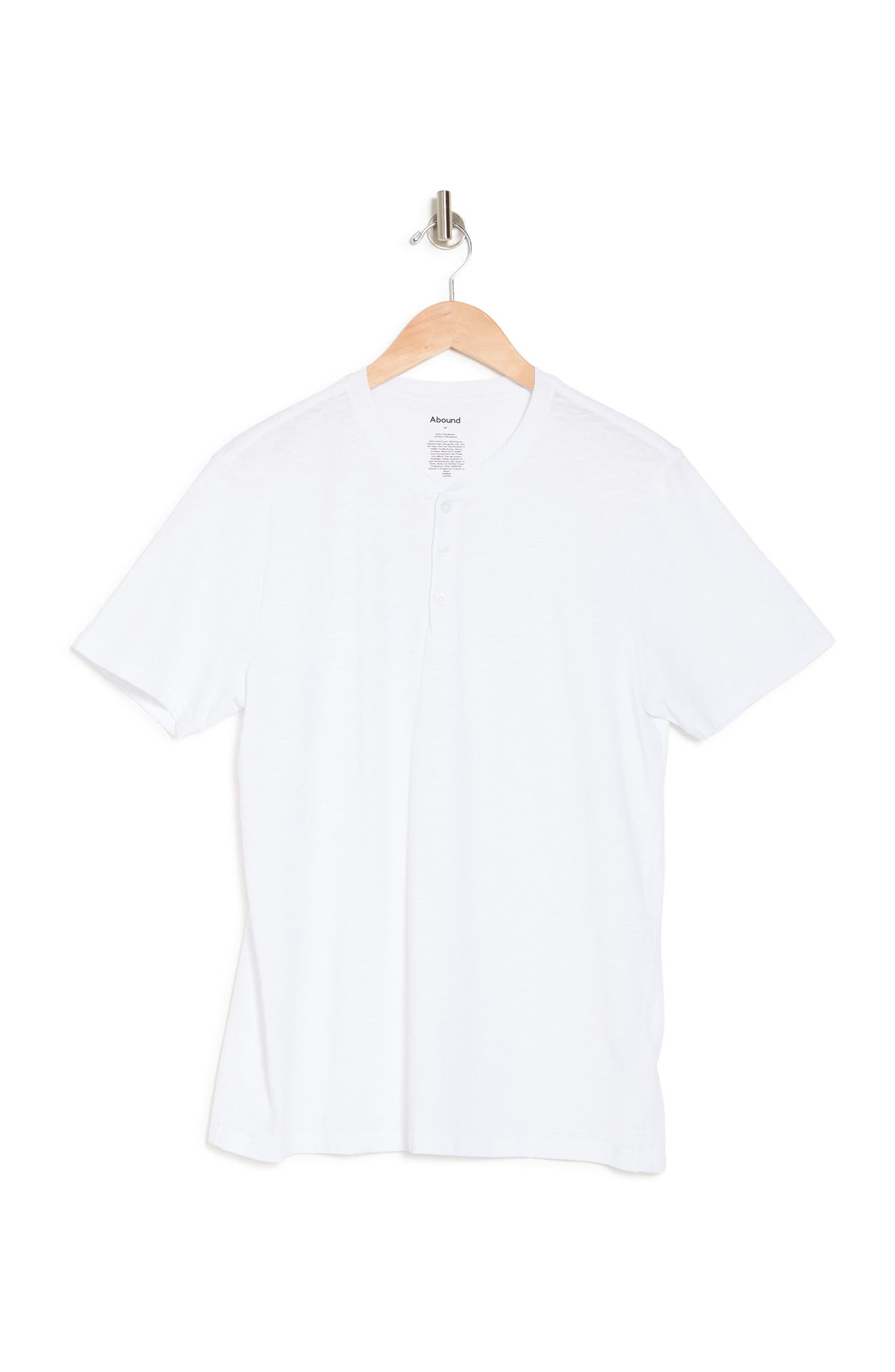 Abound Short Sleeve Henley T-shirt In White