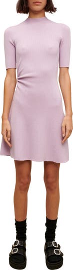 マージュ maje 薄紫 リブワンピース | ajmalstud.com