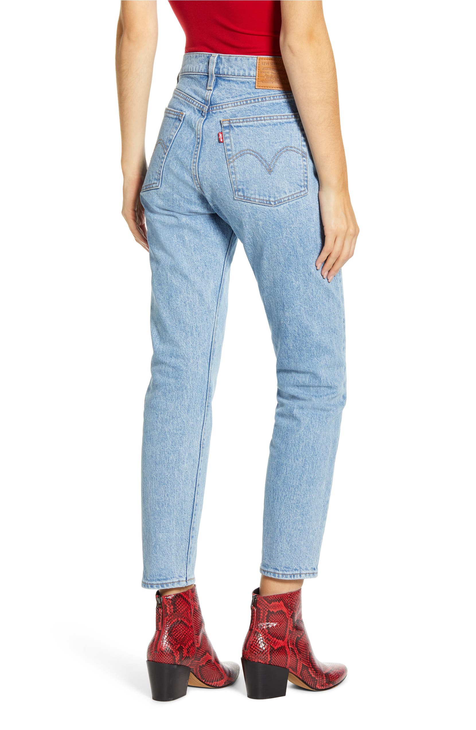 LEVI'S Wedgie Icon Fit High Waist Jeans, Alternate, color, TANGO LIGHT LEVI'S Wedgie Icon Fit High Waist Jeans, Alternate, color, TANGO LIGHT