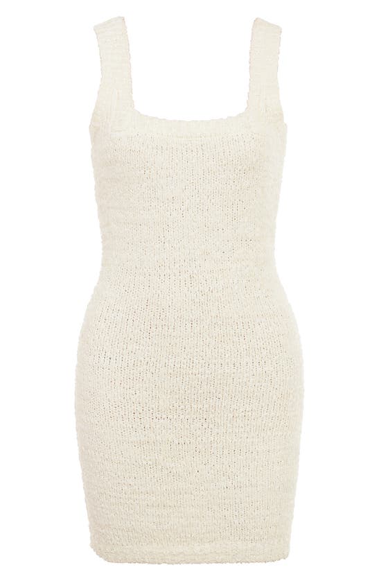 Shop House Of Cb Zaira Knit Minidress In Cream