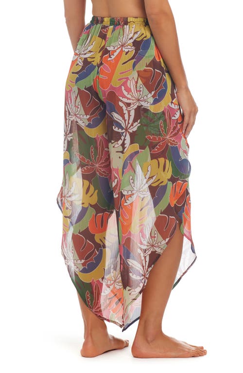 Bleu Rod Beattie Rod Beattie Island Life Cover-up Pants In Brown Multi