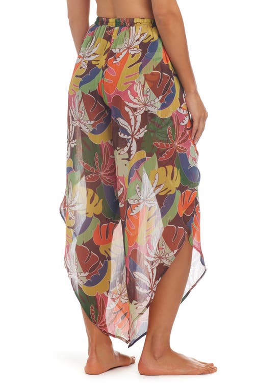 Shop Rod Beattie Island Life Cover-up Pants In Brown Multi