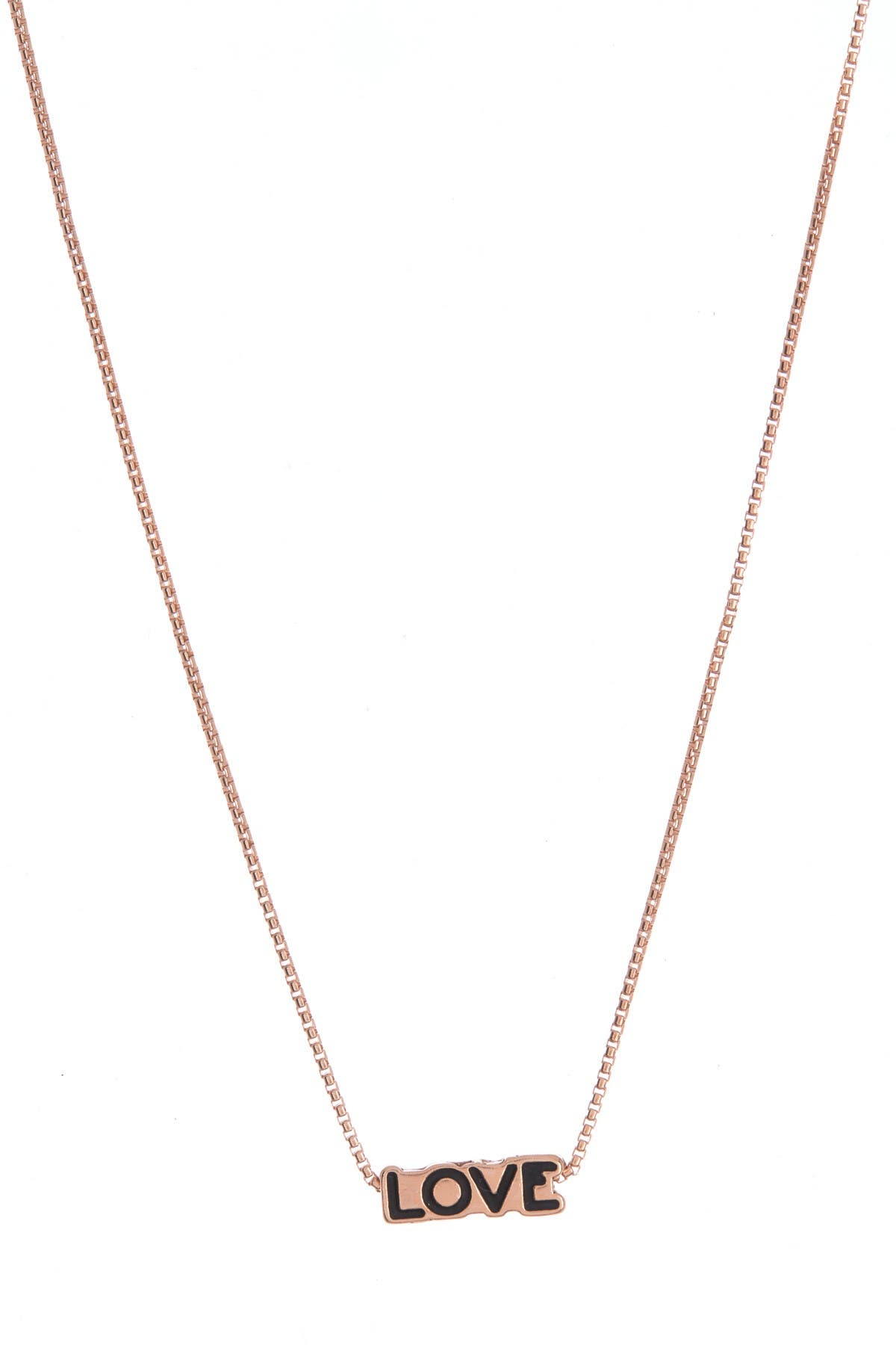 Alex And Ani Love Pendant Necklace In Rose Gld