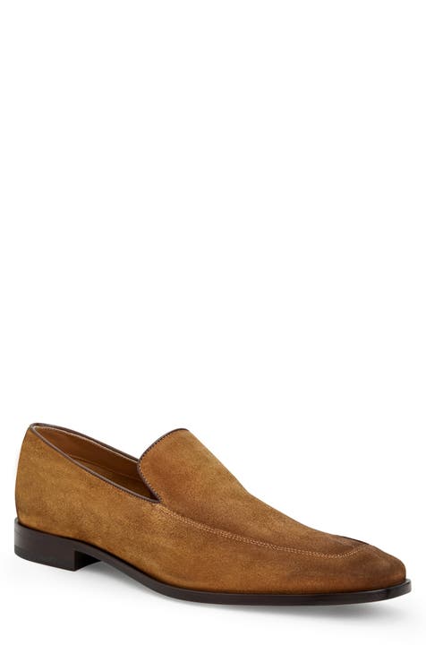 Brown Suede Shoes for Men, Bruno Bernardo