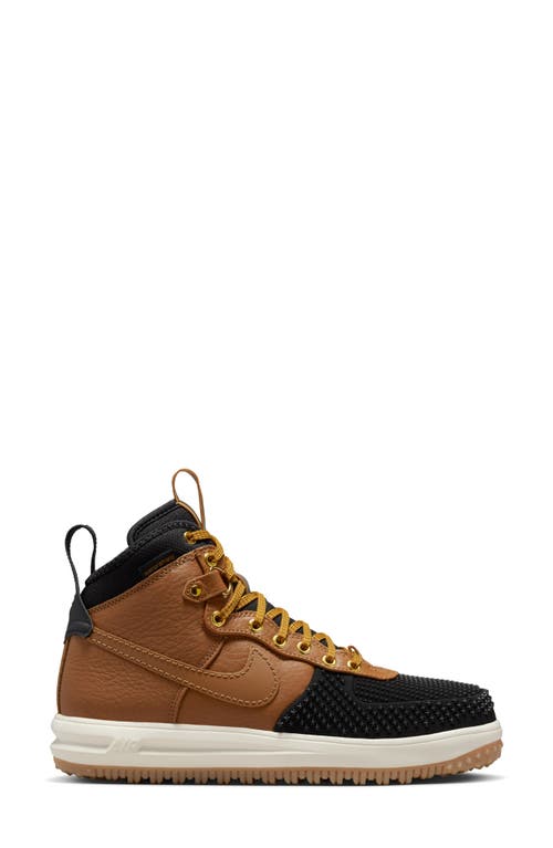 Shop Nike Lunar Force 1 Duck Boot In Ale Brown/ale Brown/black