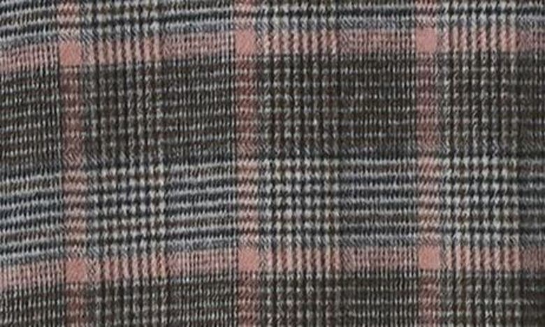 Shop Andrew Marc Casma Plaid Wool Blend Coat In Plaid Pink