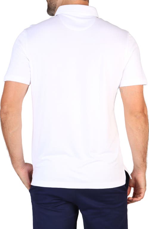 Tailorbyrd Solid Modal Blend Polo In White