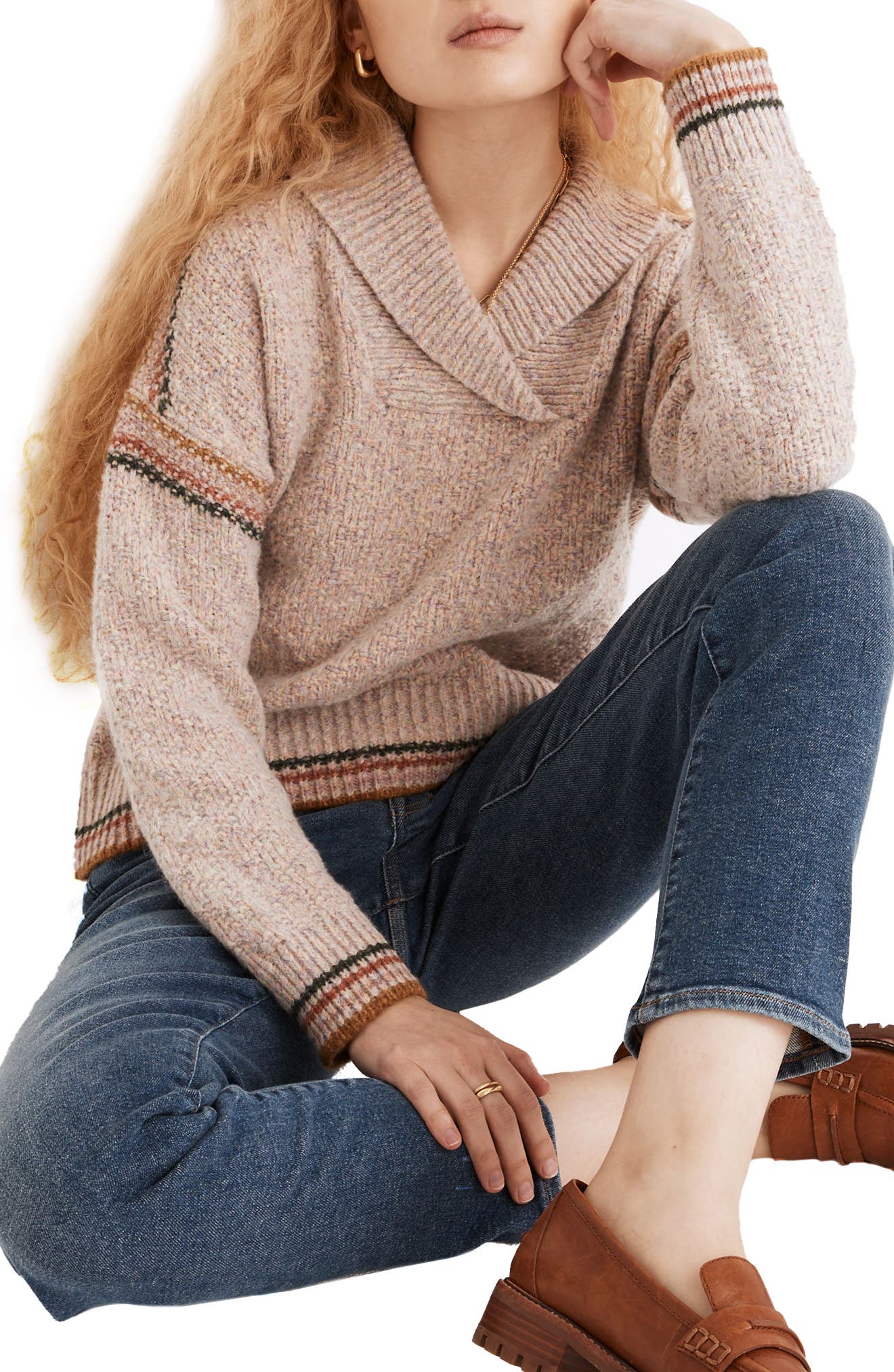 madewell collared sweater