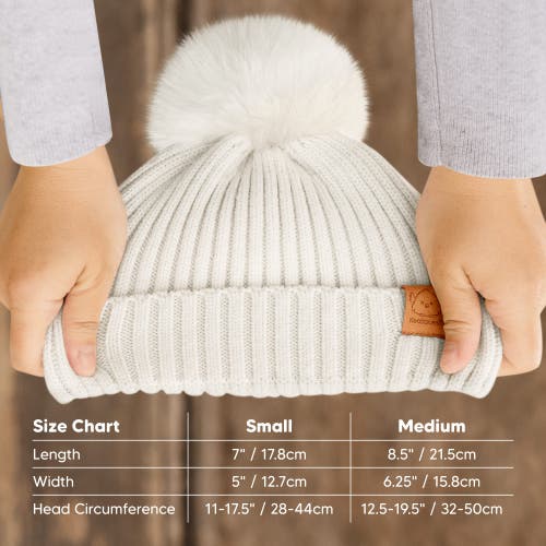 Keababies 2-pack Pom Knitted Beanie In Cloud