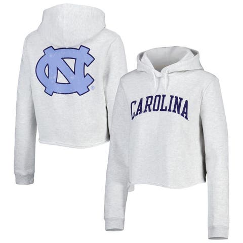 Women's League Collegiate Wear Heather Gray Clemson Tigers 1636 Cropped  Pullover Hoodie