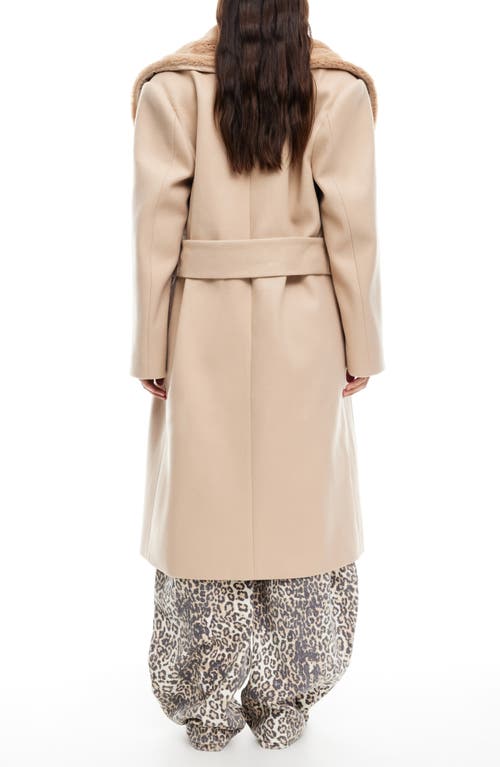 Lioness Endless Belted Coat In Tan