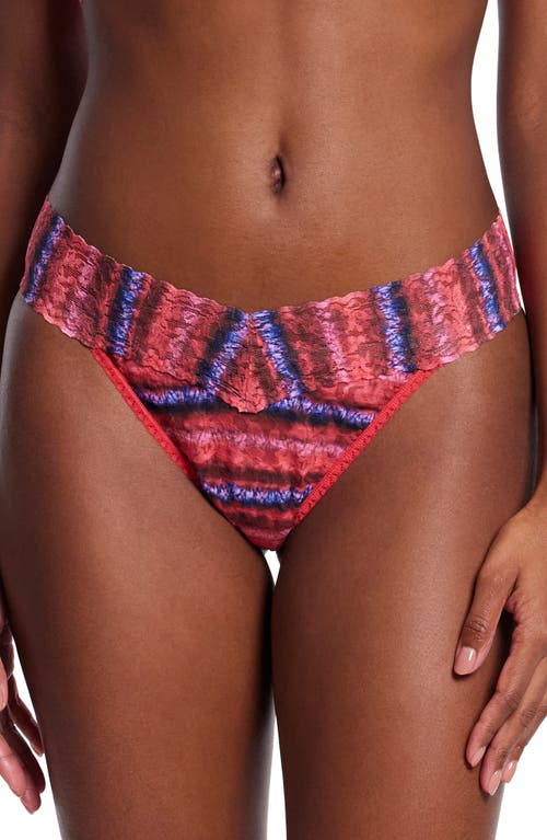 Shop Hanky Panky Print Original Rise Thong In Dip Dye