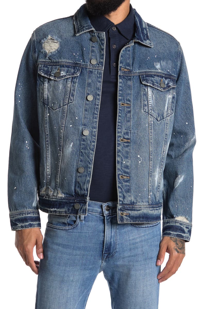 paint splatter denim trucker jacket nordstromrack