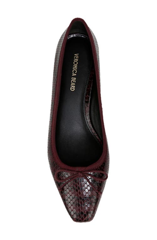 Shop Veronica Beard Cecile Square Toe Pump In Wine