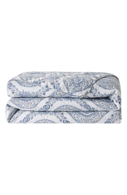 Vcny Home Sea Damask 3-piece Quilt Set In Blue/multi