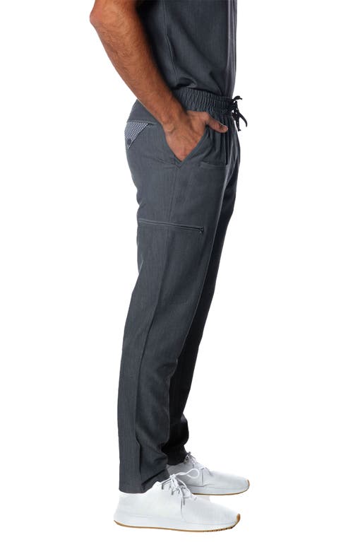 Members Only Hampton Open Bottom Scrub Pants In Graphite