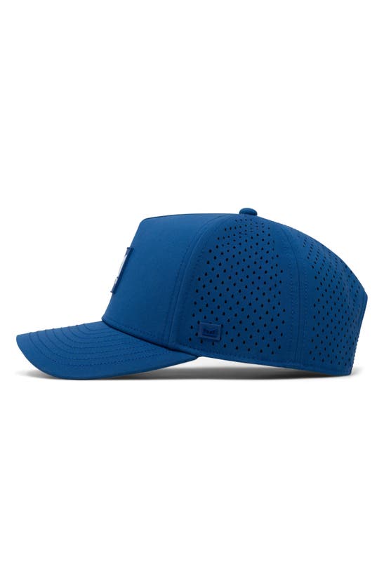 Shop Melin Odyssey Stacked Hydro Performance Snapback Hat In Royal Blue